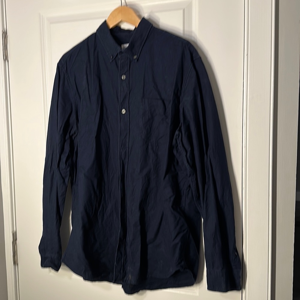 Navy Blue Button Down Shirt